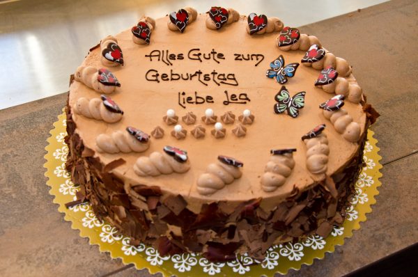 Schokocremetorte, Geburtstag